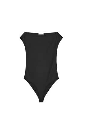 Svart off-shoulder body - Stilren svart body med off-shoulder skärning och högt skurna ben. helt ny med lapp kvar