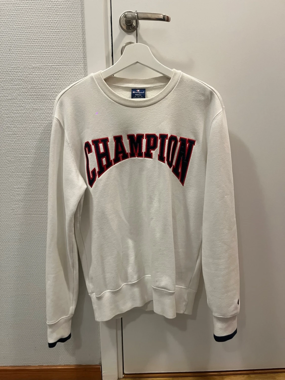 Vit sweatshirt från Champion