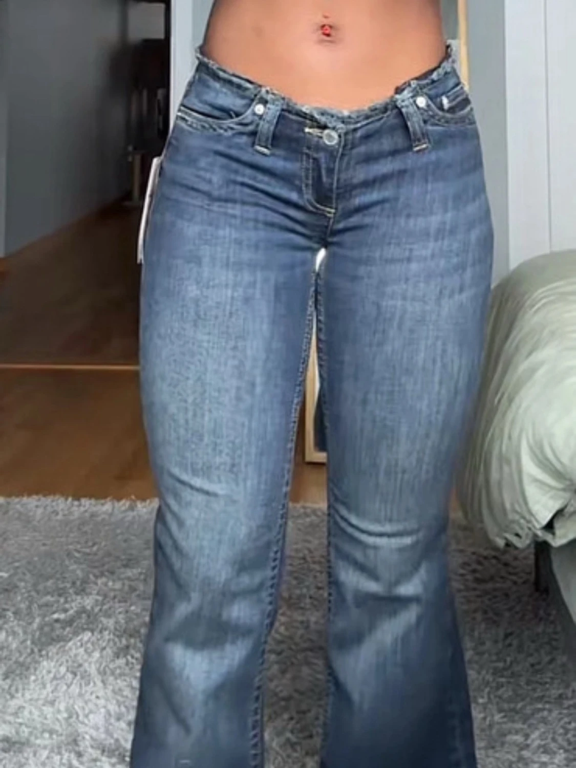 No waist Blå bootcut jeans Nelly  - 1