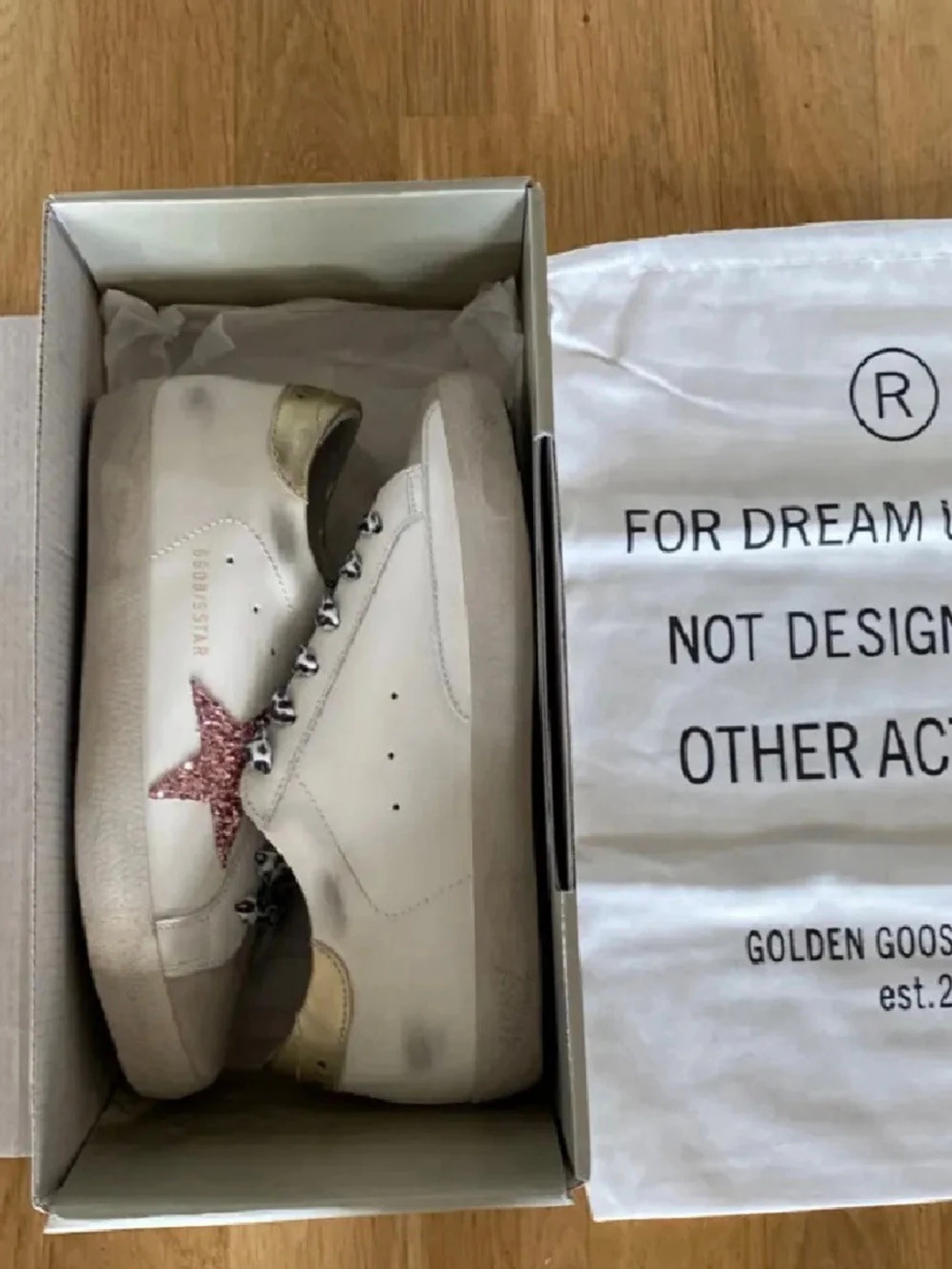 Golden Goose sneakers med glitterstjärna - 1