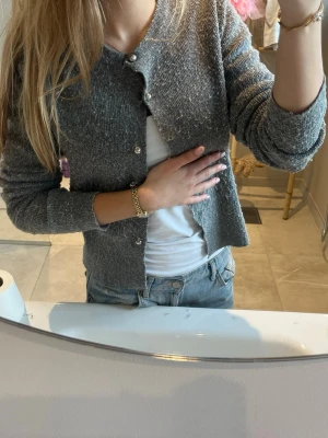 Grå Kofta - Jättefin och gullig kofta från Zara, dock lite nopprig men inte så farligt! Passar till många tillfällen och är stl M men sitter som en xs/s som man ser om man kollar mina andra varor till salu 