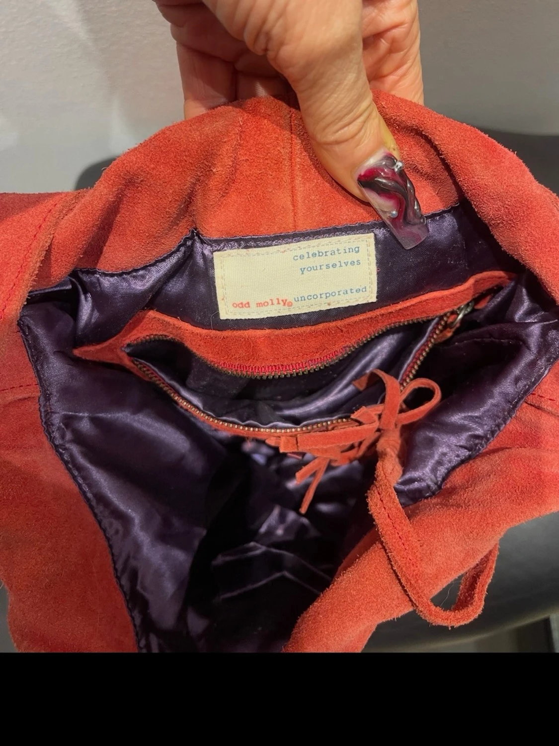 ODD Molly  mocka handväska med fransar - 1