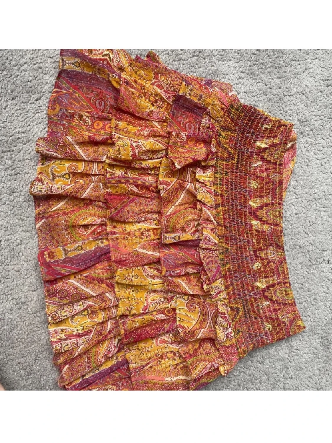 Färgglad volangkjol från Zara 