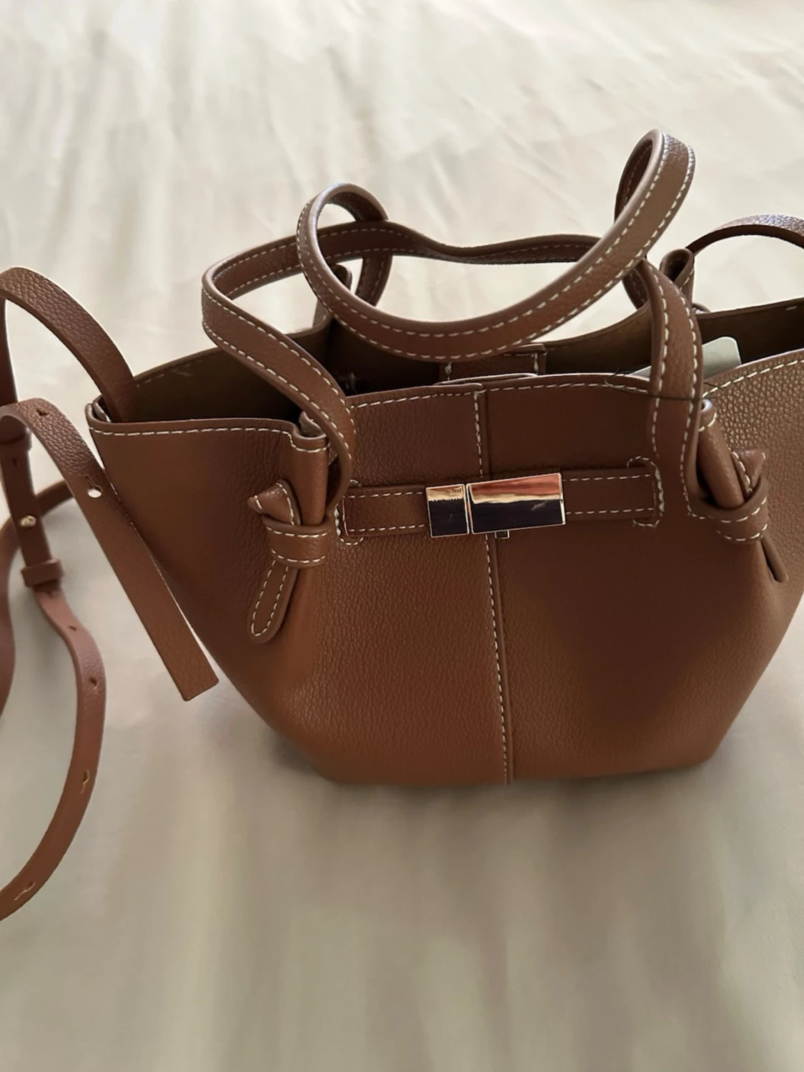  Ny Brun handväska med axelrem - 2