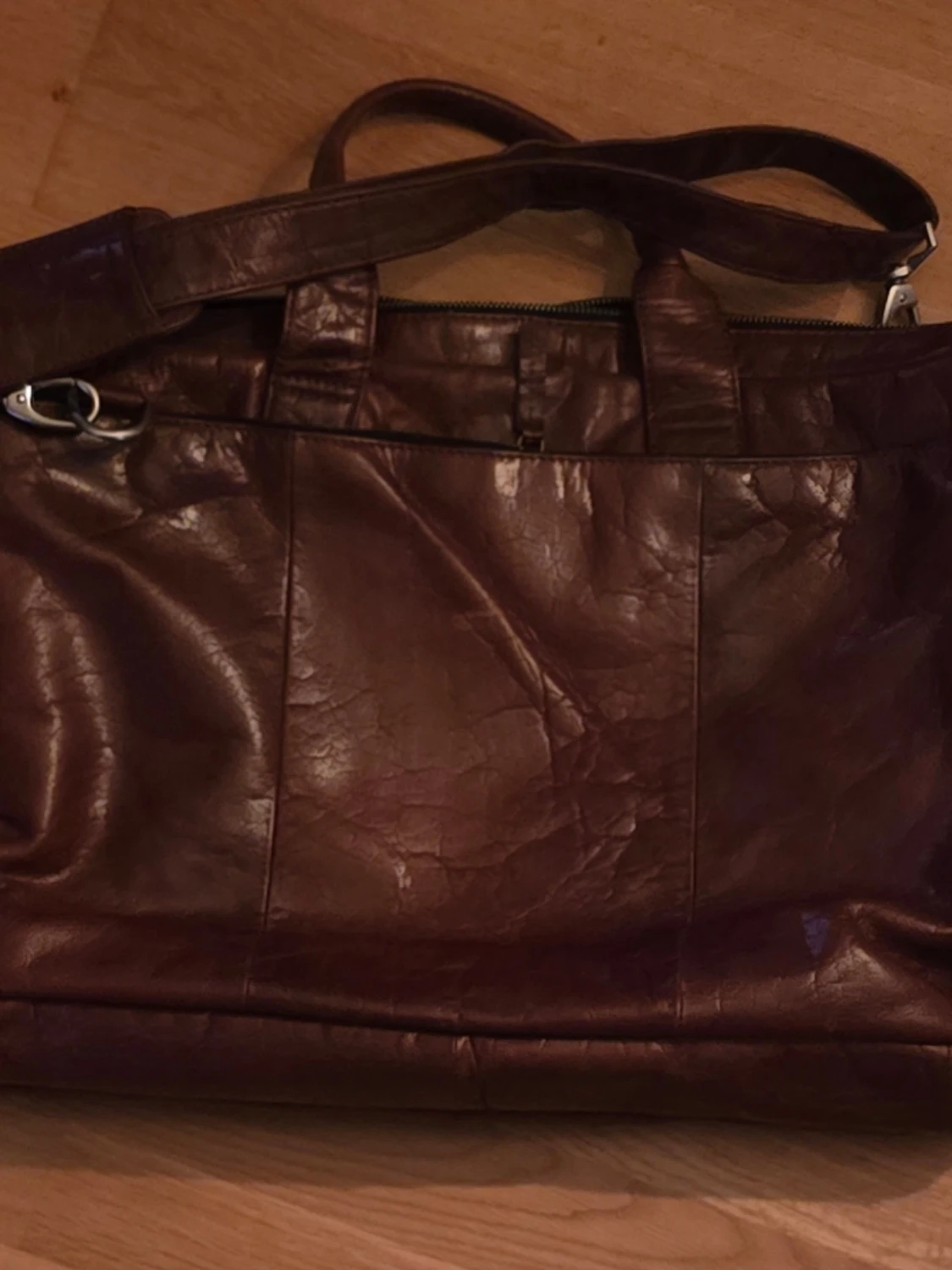 Brun skinnportfölj från Lucleon Jättefint skick! - 1