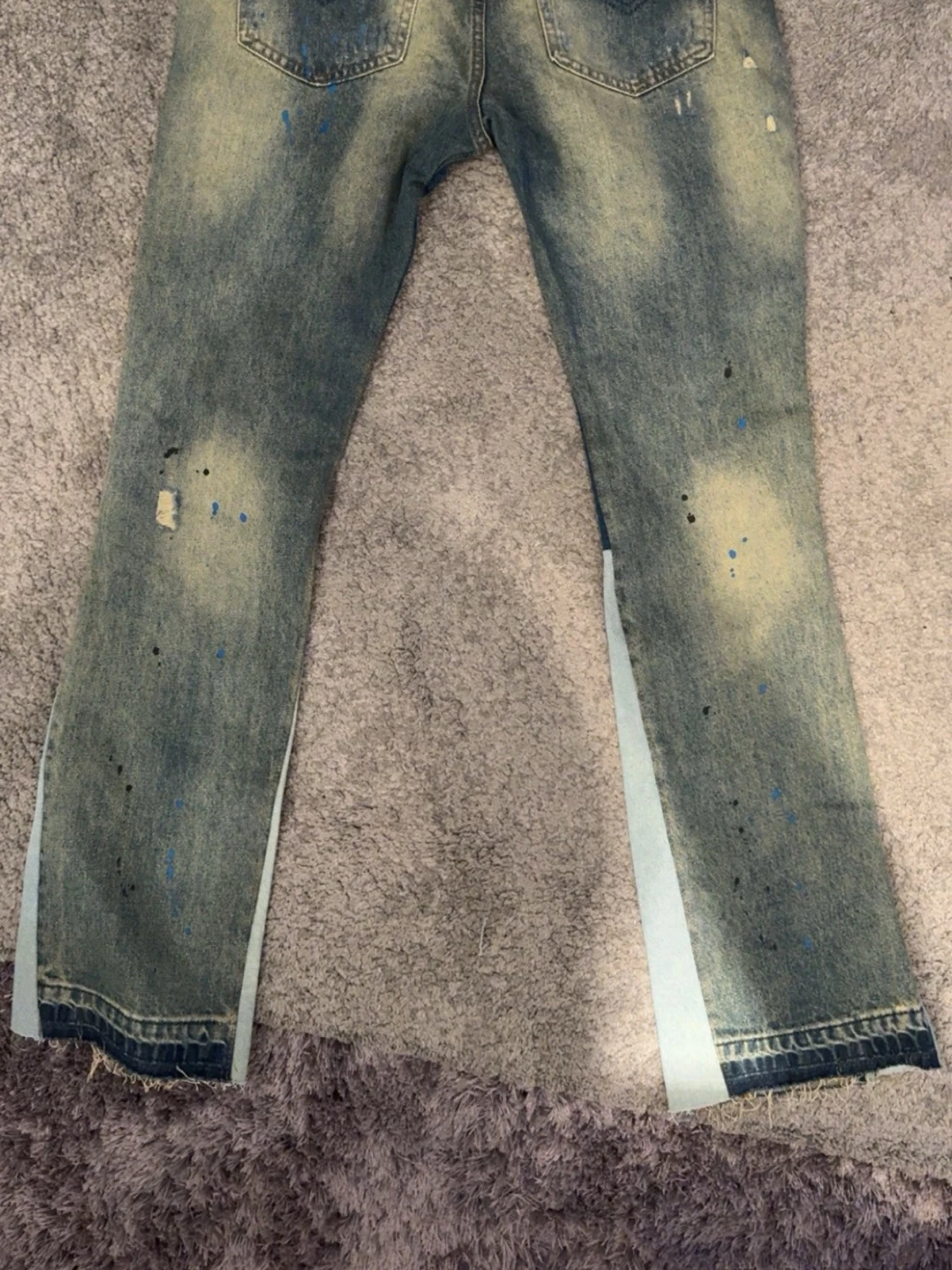 Blå flared jeans - 1