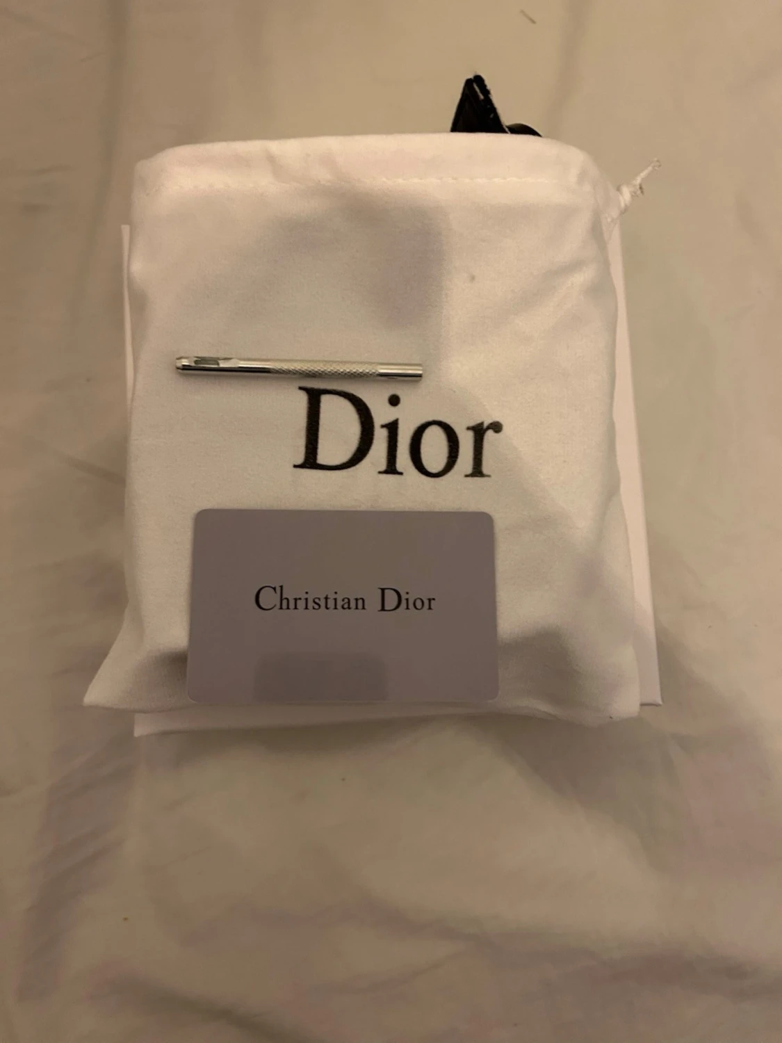 Svartvitt mönstrat bälte från Dior - 3