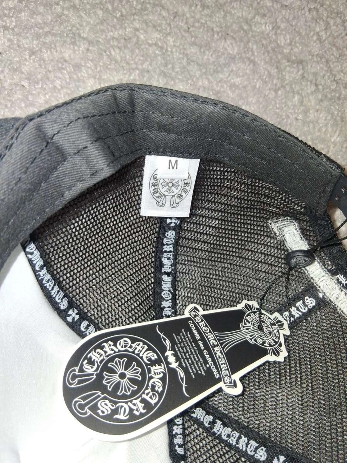 Chrome Hearts svart och vit keps - 3