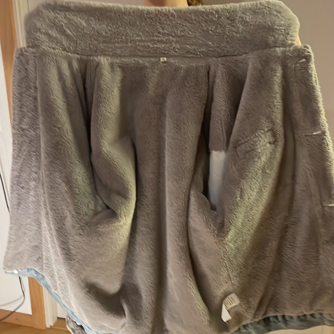 Oversized jeansjacka med teddyfoder - 3