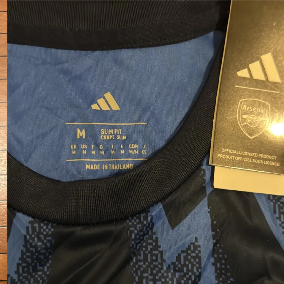 Arsenal Saka #7 blå Adidas fotbollströja - 2