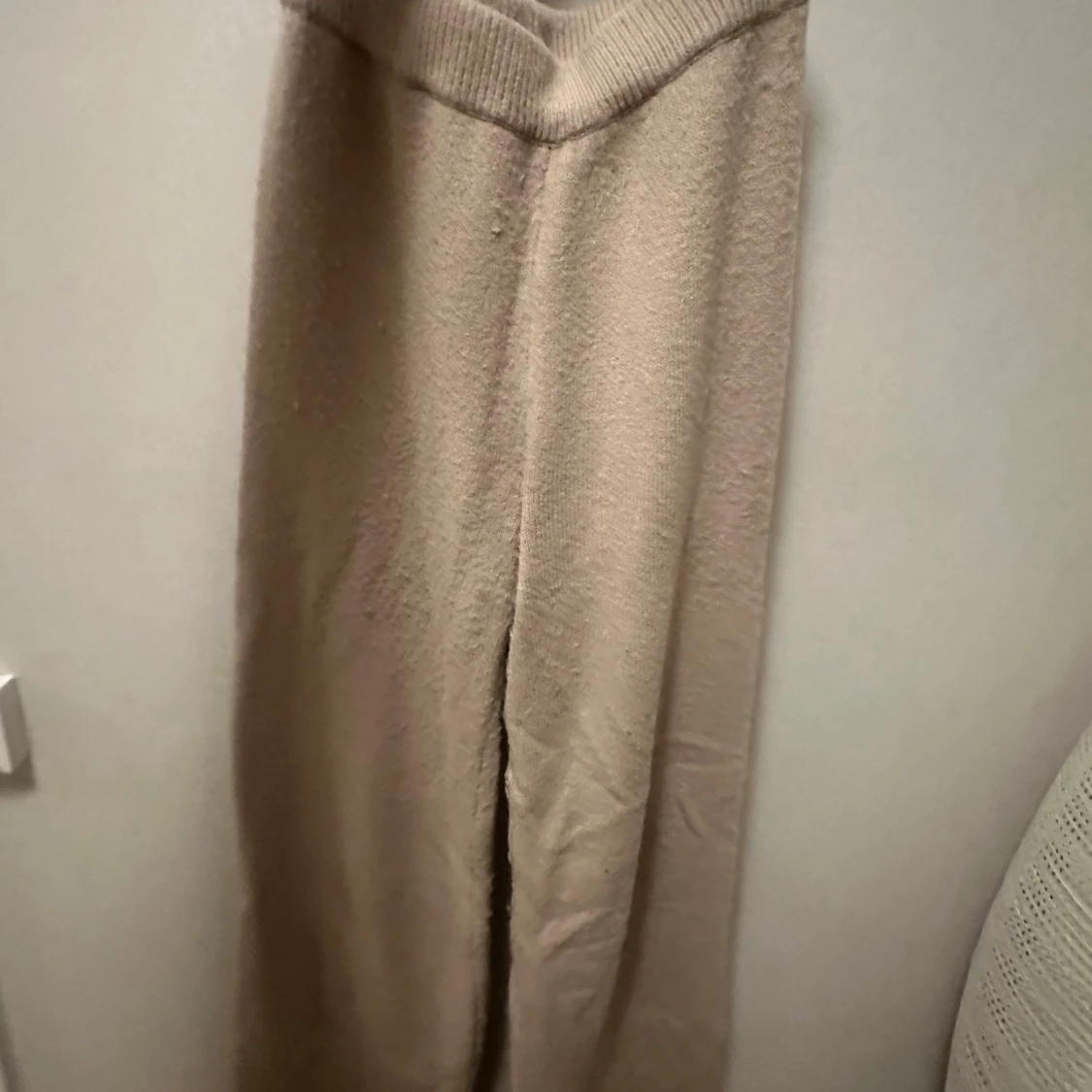 Beige stickad set - 2