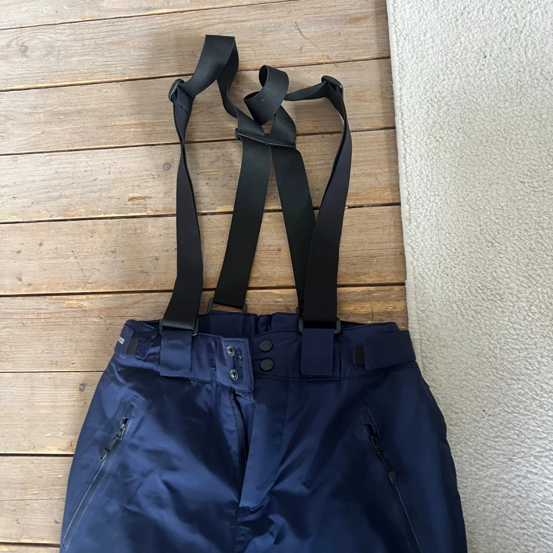 Mörkblå skidbyxor/termobyxor - 1