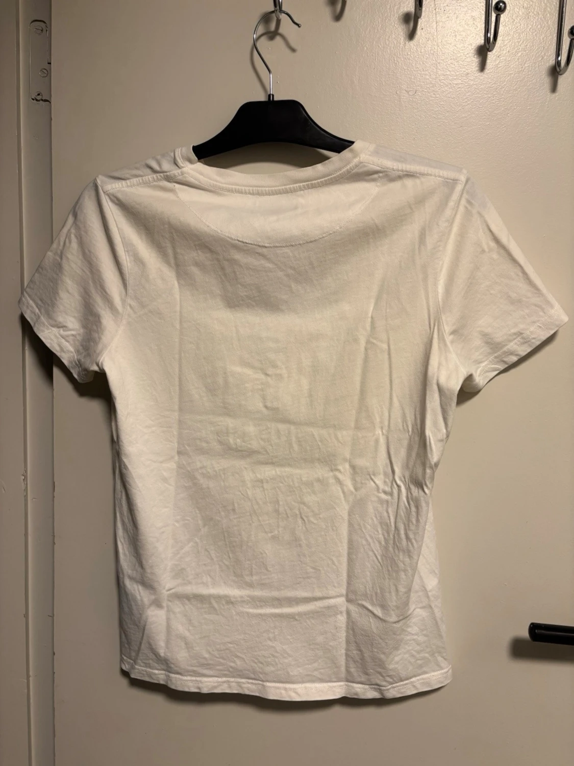 Vit Morris t-shirt med tryck - 1