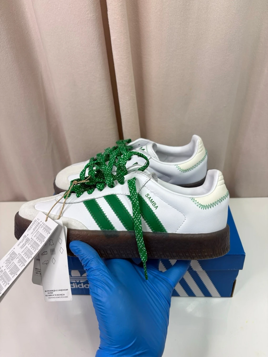 Adidas Samba sneakers vit/grön - 1