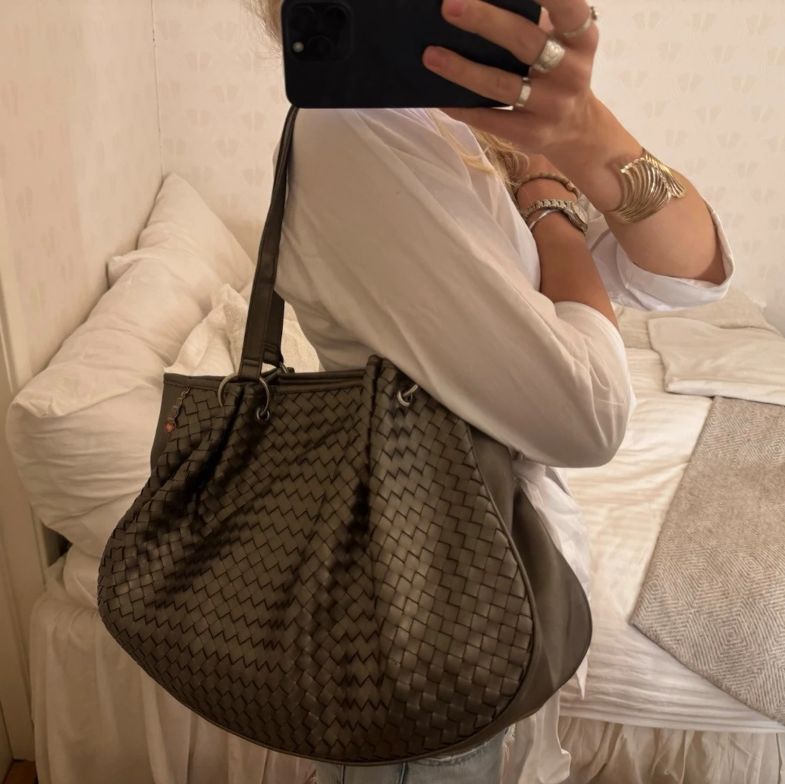 Stor flätad väska - 4