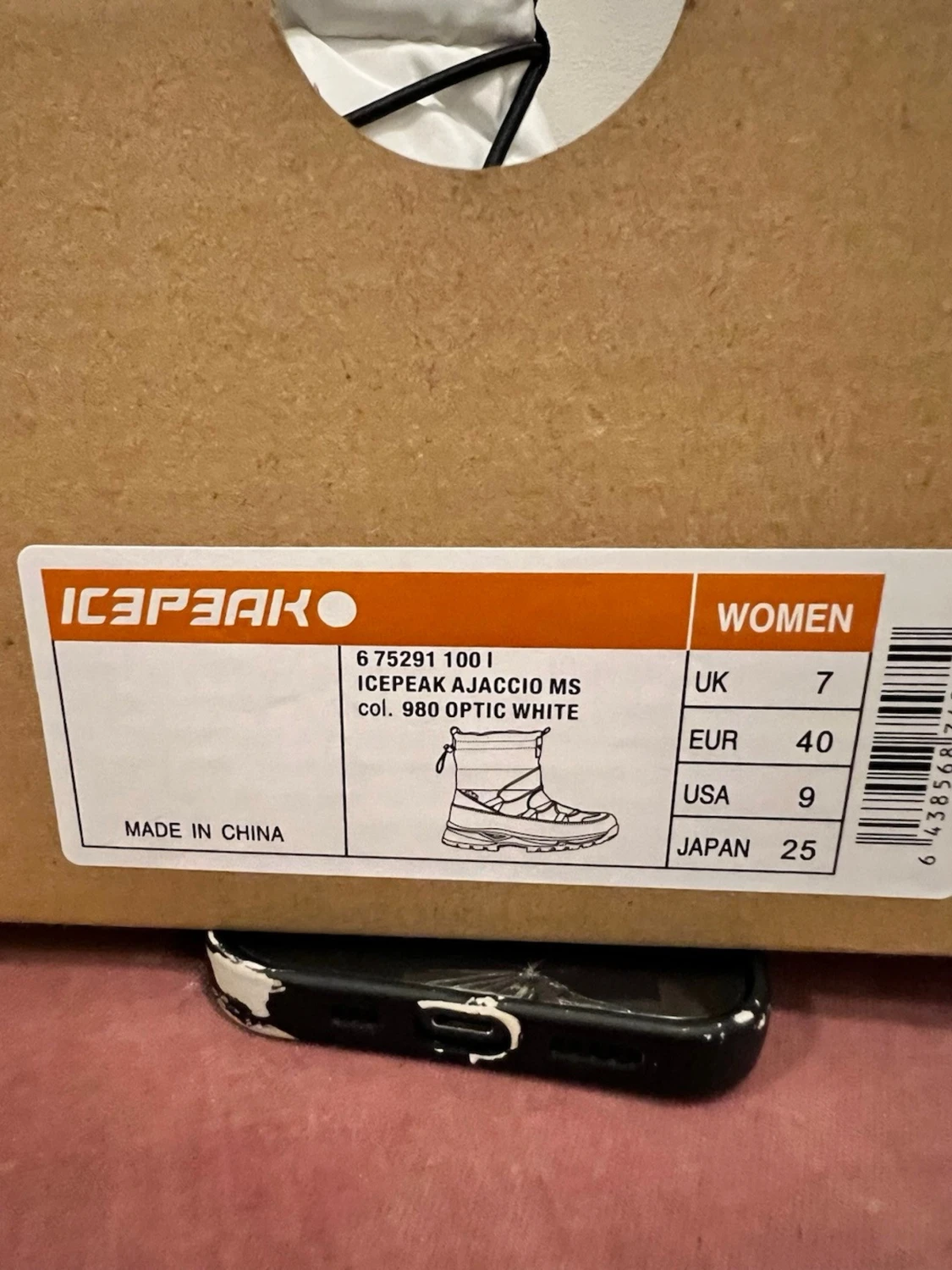 Vita vinterstövlar Icepeak strl 40 - 3