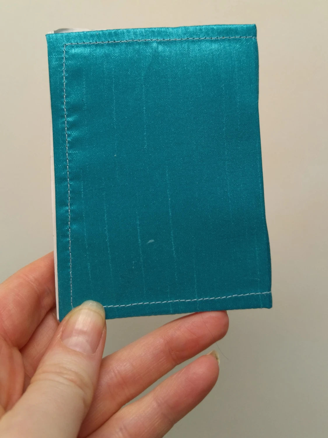 Handgjord anteckningsbok med paljettblomma - 2