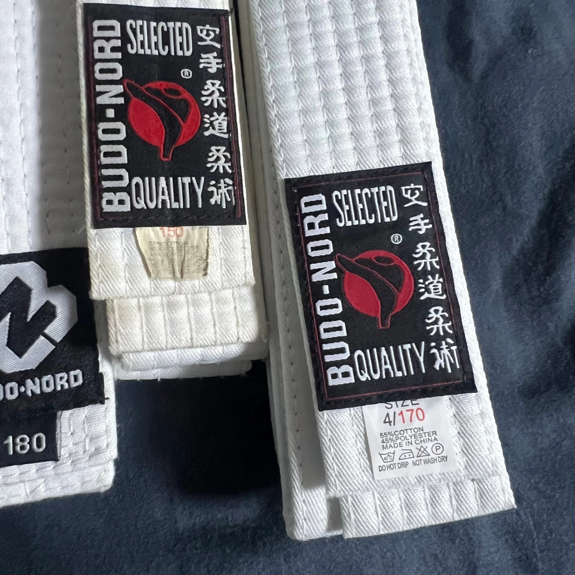 Vita karatebälten från Budo-Nord - 2