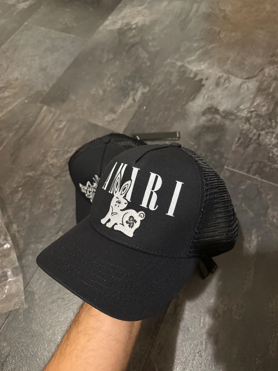 Amiri bandana rabbit trucker hat - 4