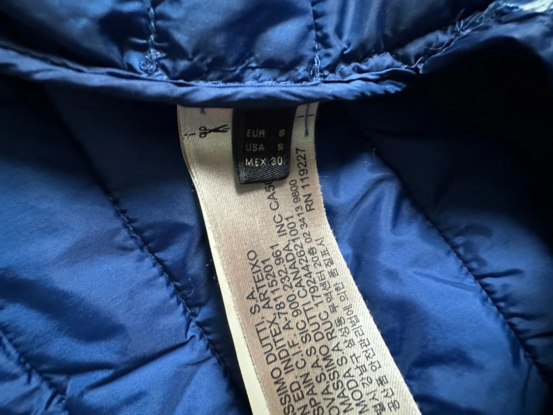 Blå pufferjacka från Massimo Dutti - 3