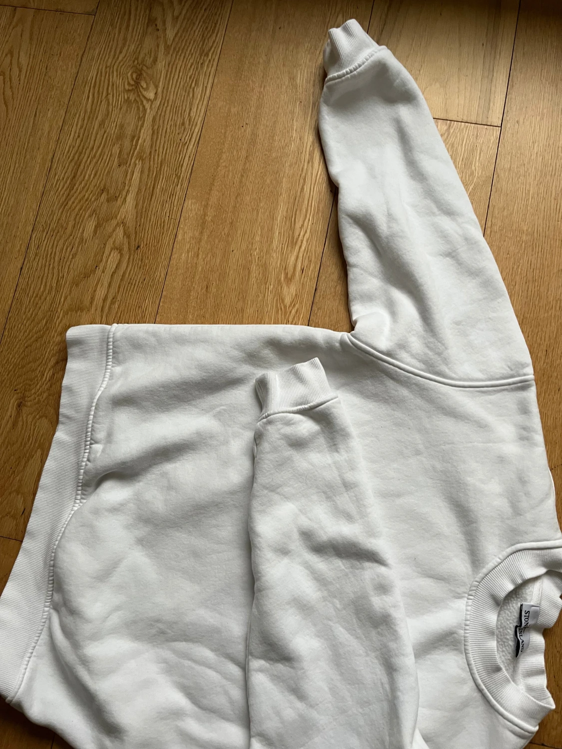 Vit sweatshirt från Stone Island - 1