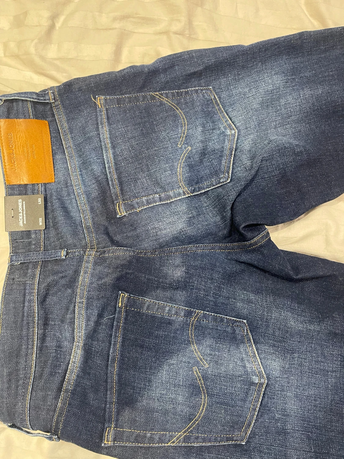 Jack & Jones Tapered Mike jeans blå W32 L32