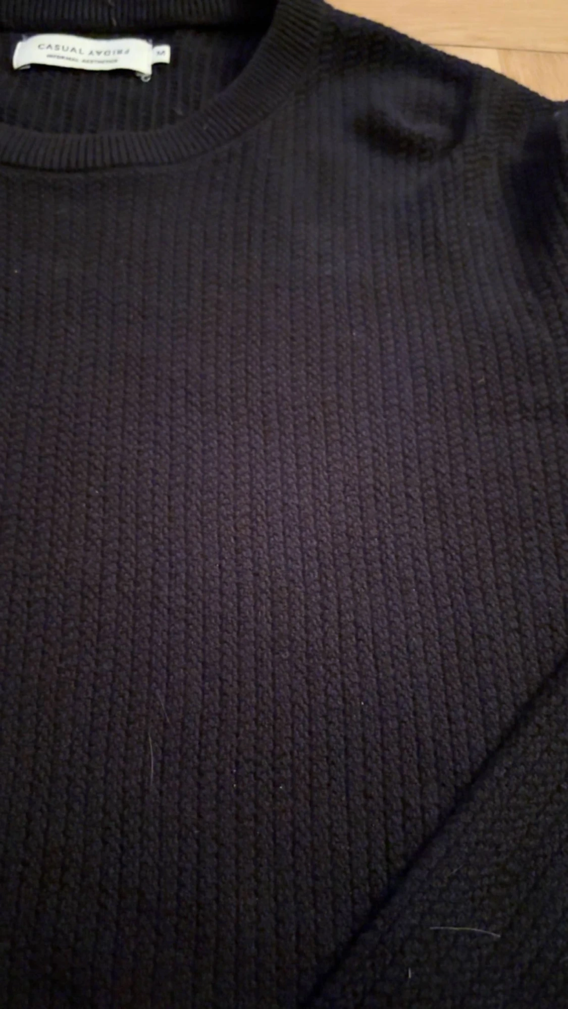 Marinblå crewneck - 1