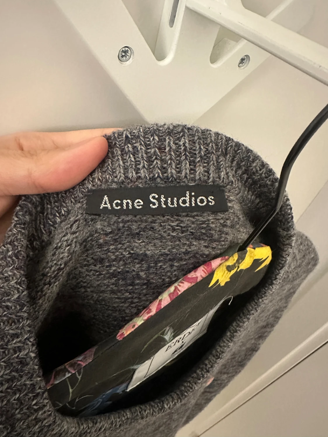 Grå stickad tröja Acne Studios - 3