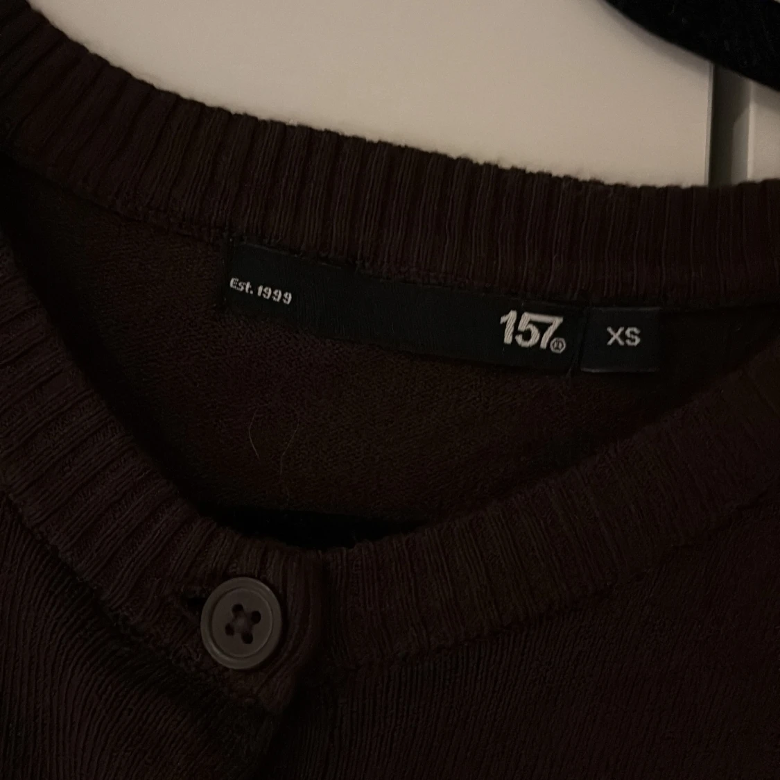 Mörkbrun kofta från 157, XS - 1