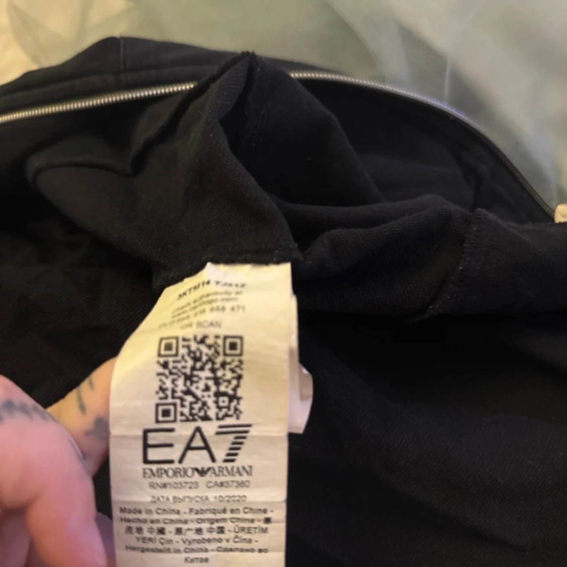Svart zip-hoodie EA7 Emporio Armani - 2