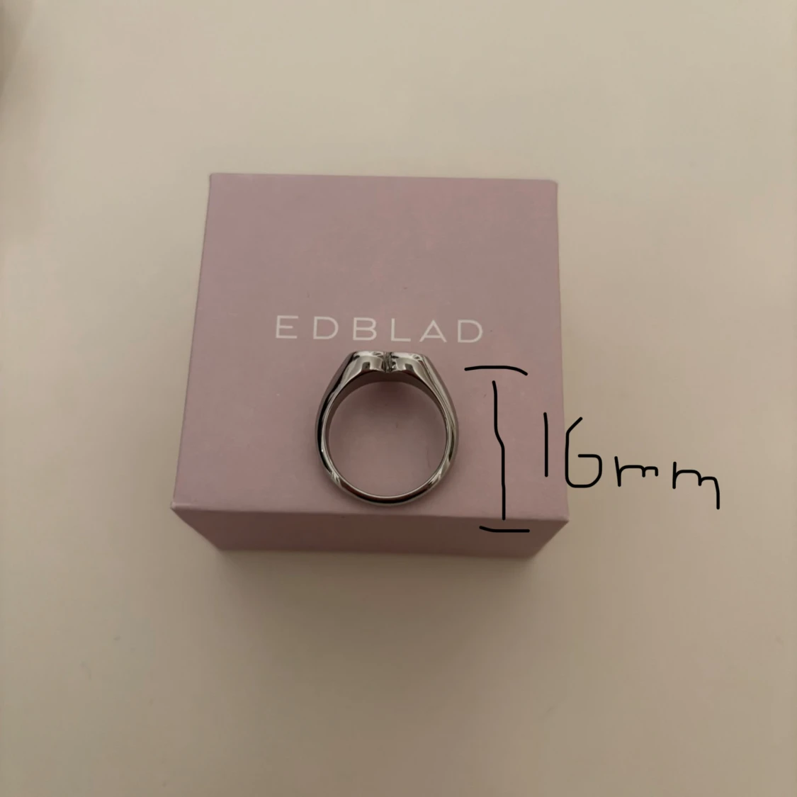 Silverring med hjärta från Edblad - 1