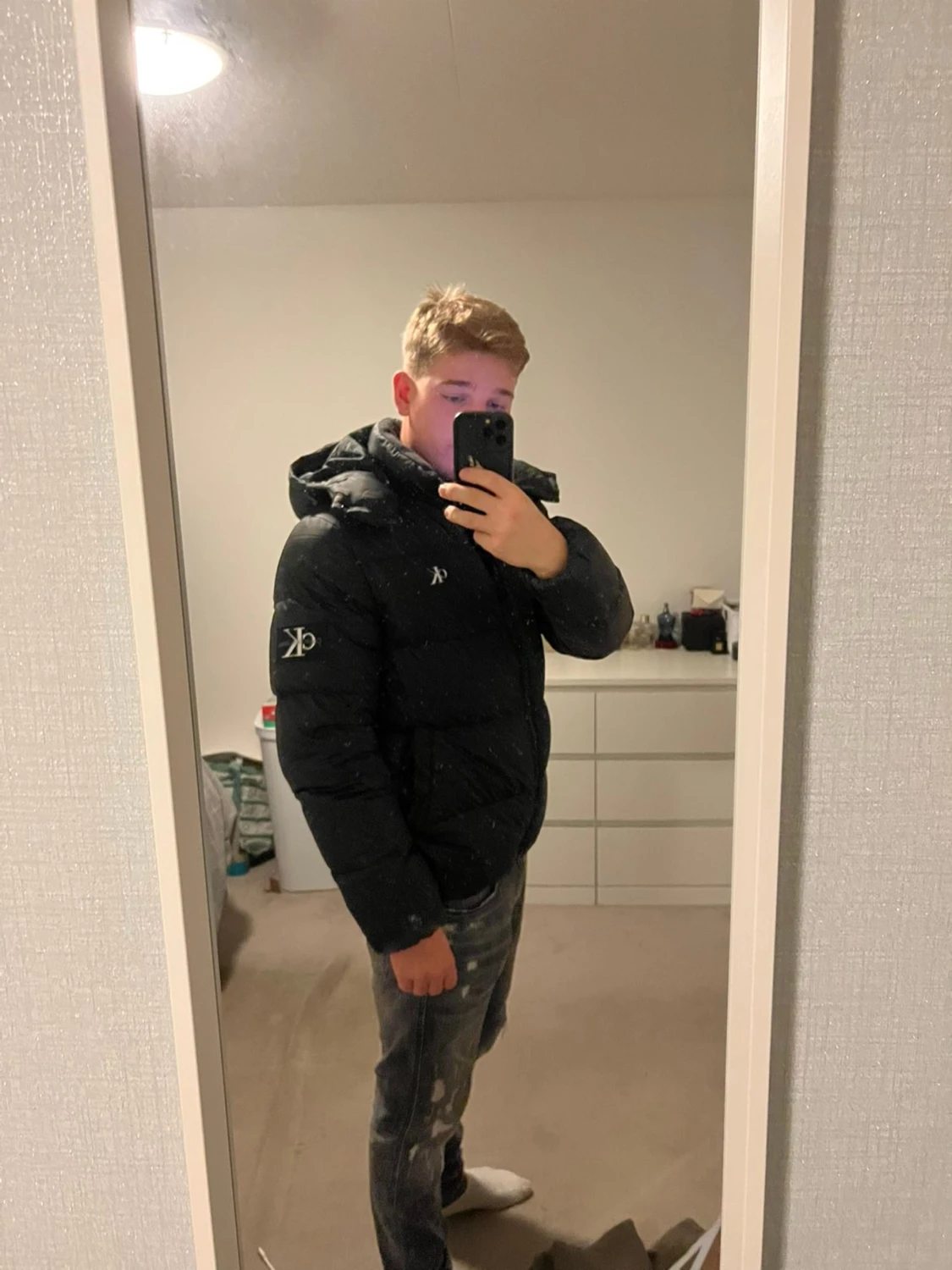 Svart pufferjacka från Calvin Klein - 1