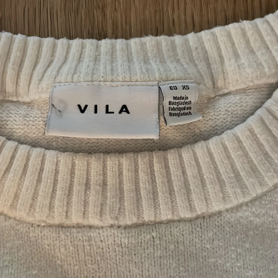 Vit stickad tröja från VILA - 1