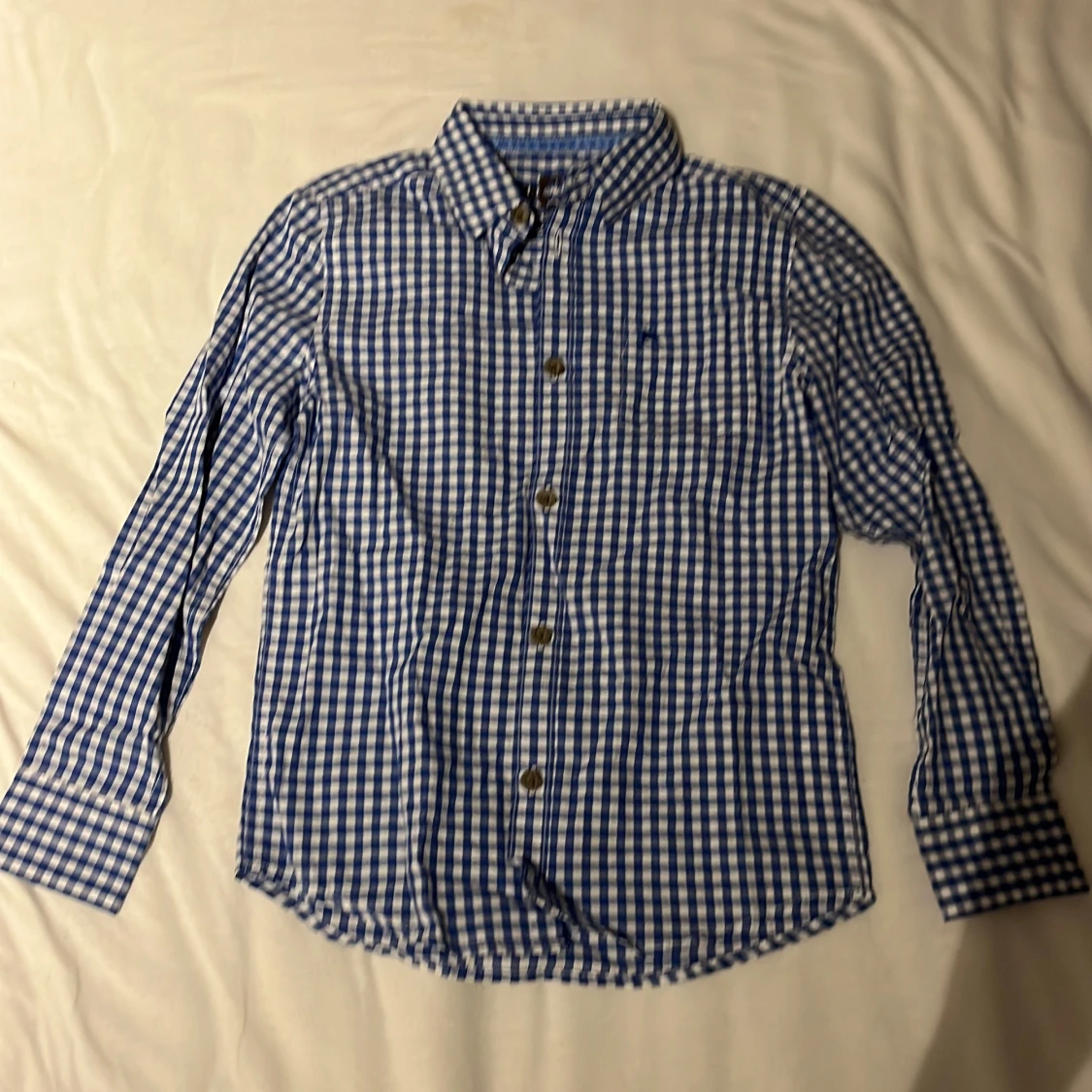 Blårutig skjorta från Landhaus