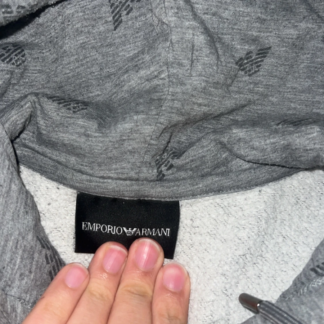 EA7 Emporio Armani Grå hoodie - 2