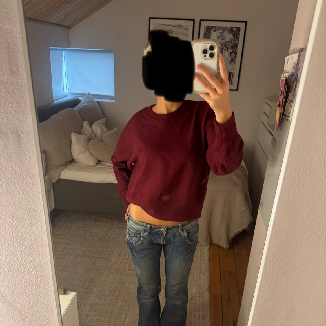 Superfin vinröd tröja! - 1