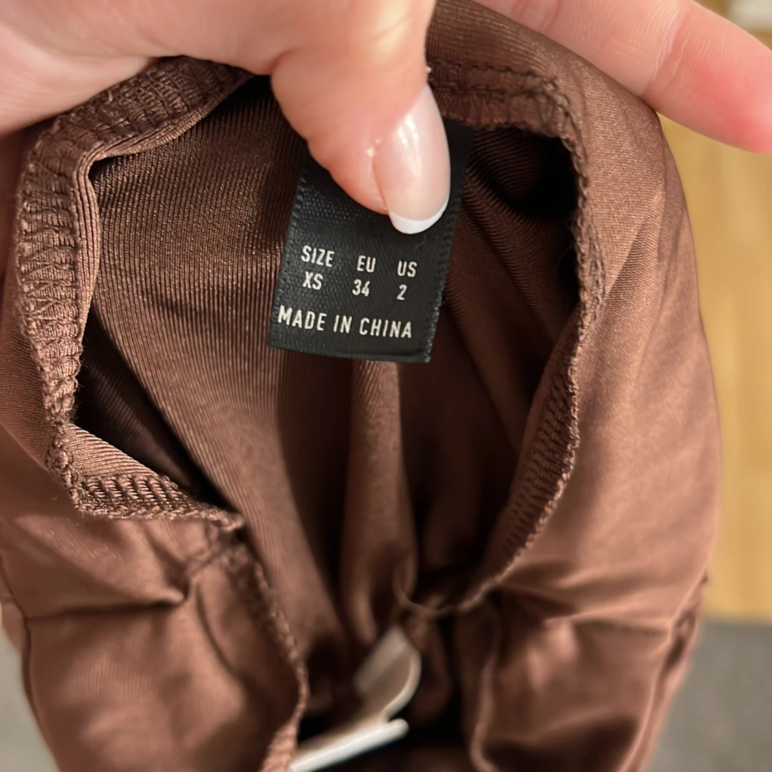 Brun långklänning i XS - 2