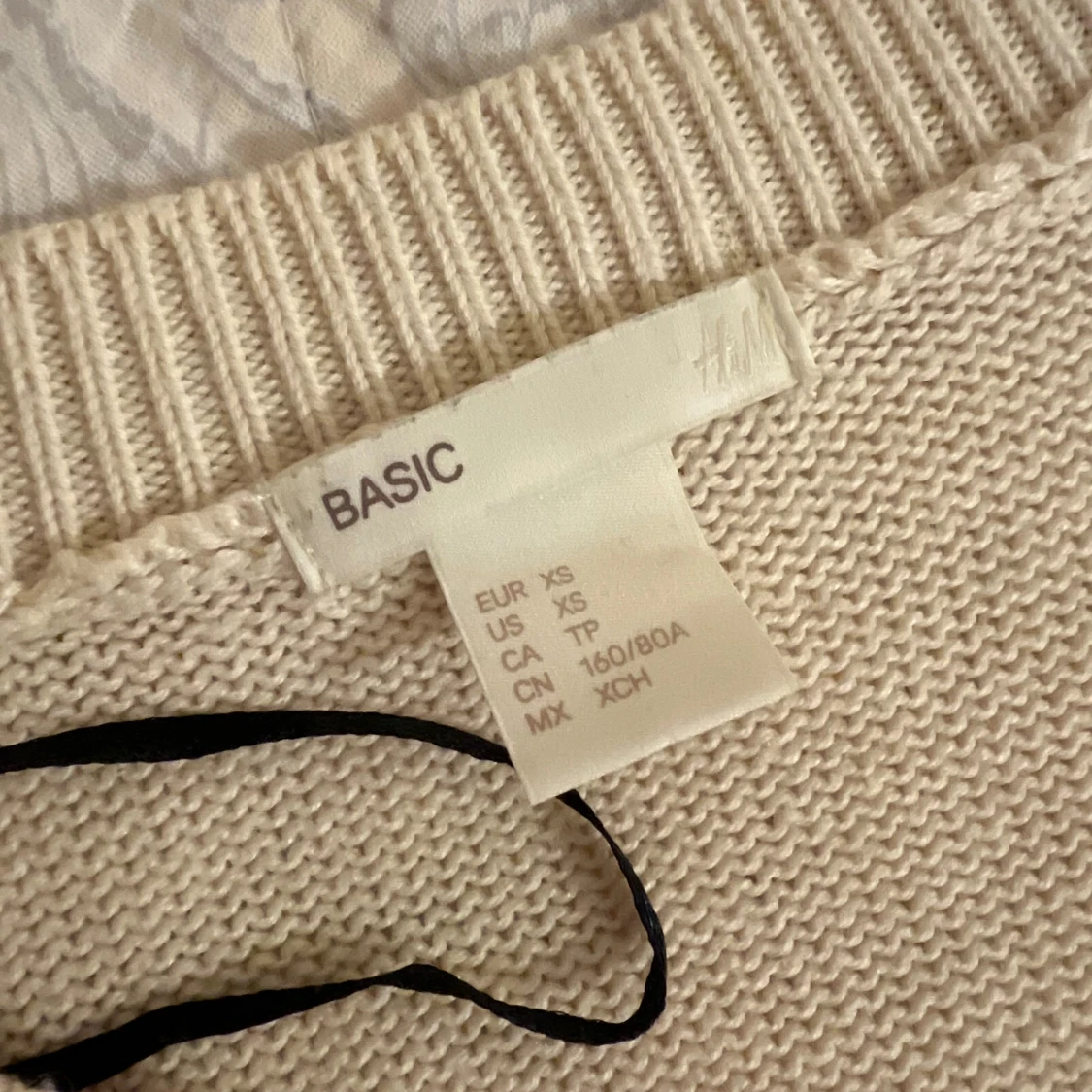 Beige kabelstickad tröja H&M - 1