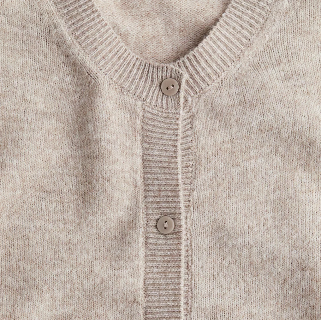 Beige kortärmad kofta - 2