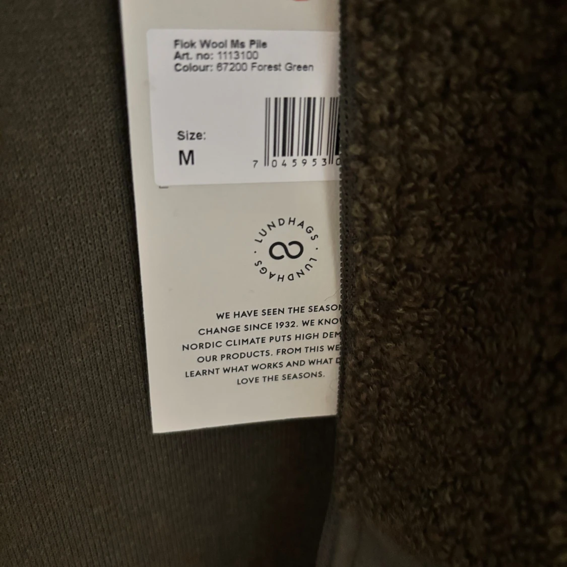 Grön teddyjacka från Lundhags (oanvändk)  - 3