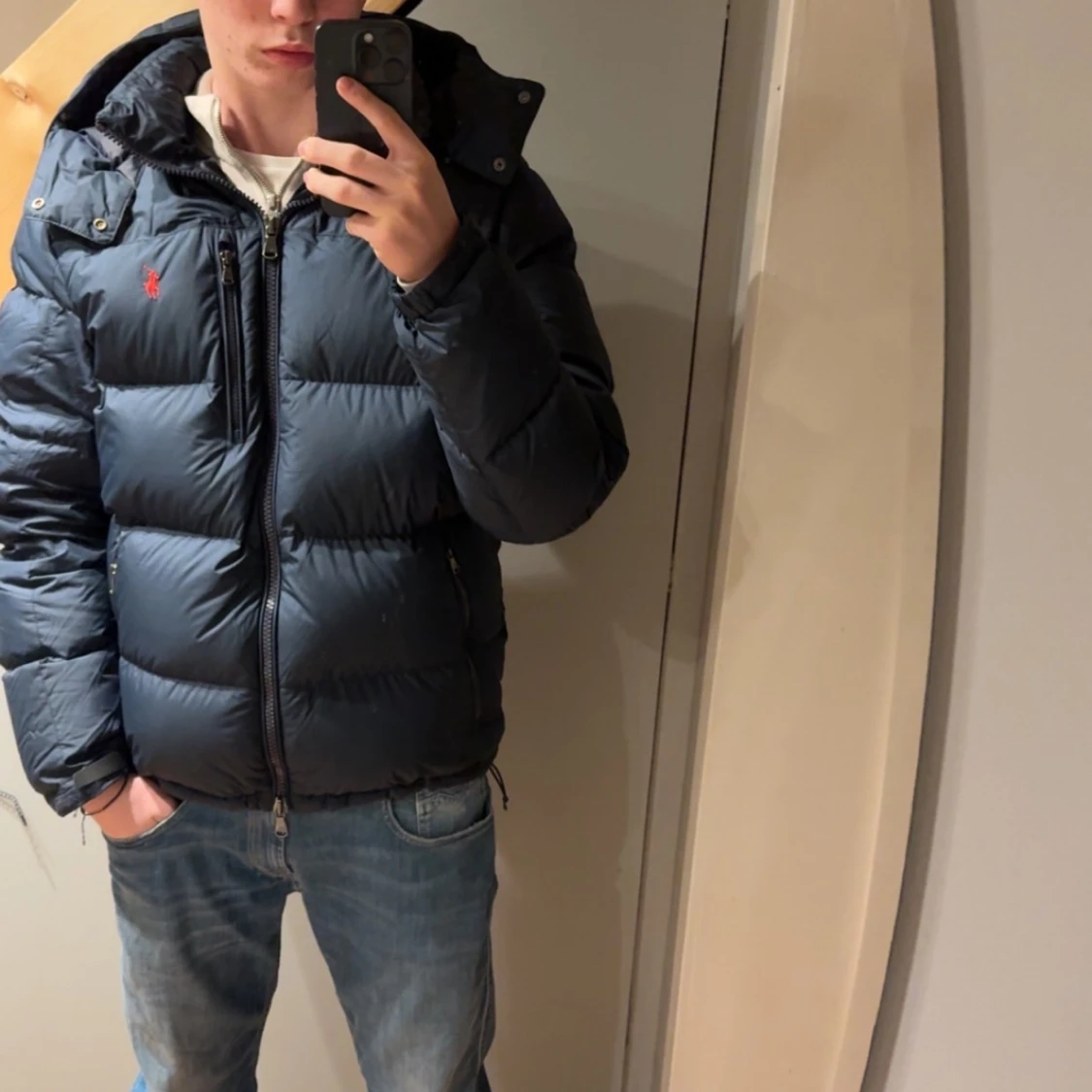 Mörkblå pufferjacka från Ralph Lauren