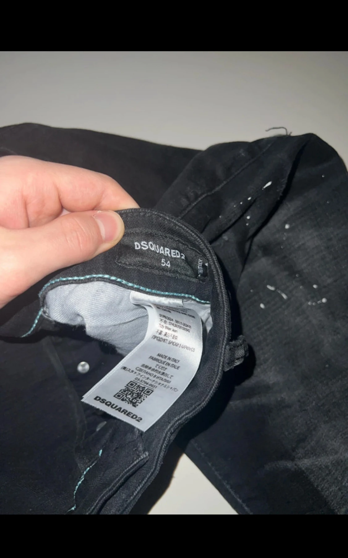 Svarta Dsquared2 jeans med detaljer - 4