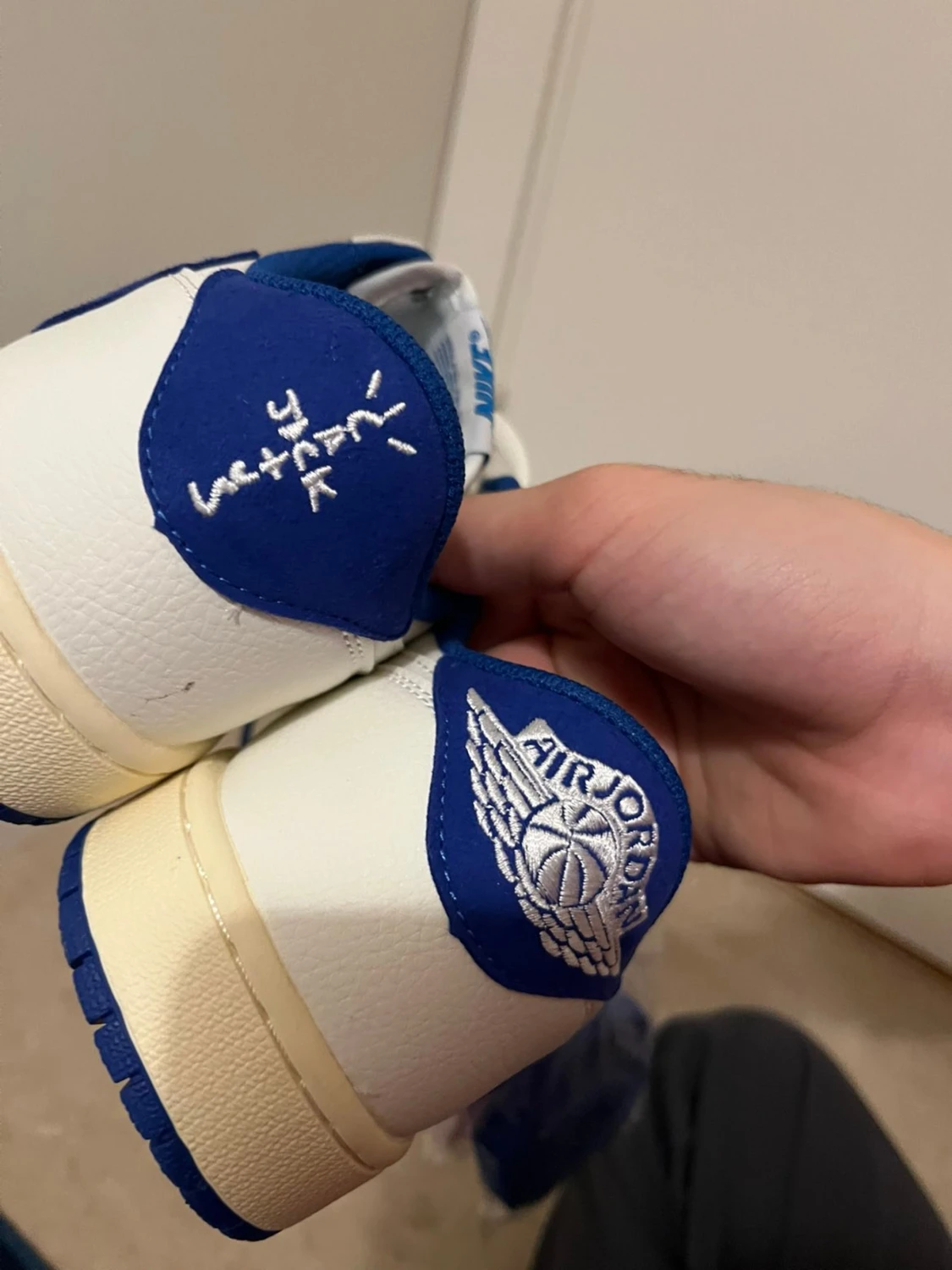 Nike Air Jordan 1 Low Travis Scott blå/vit - 3