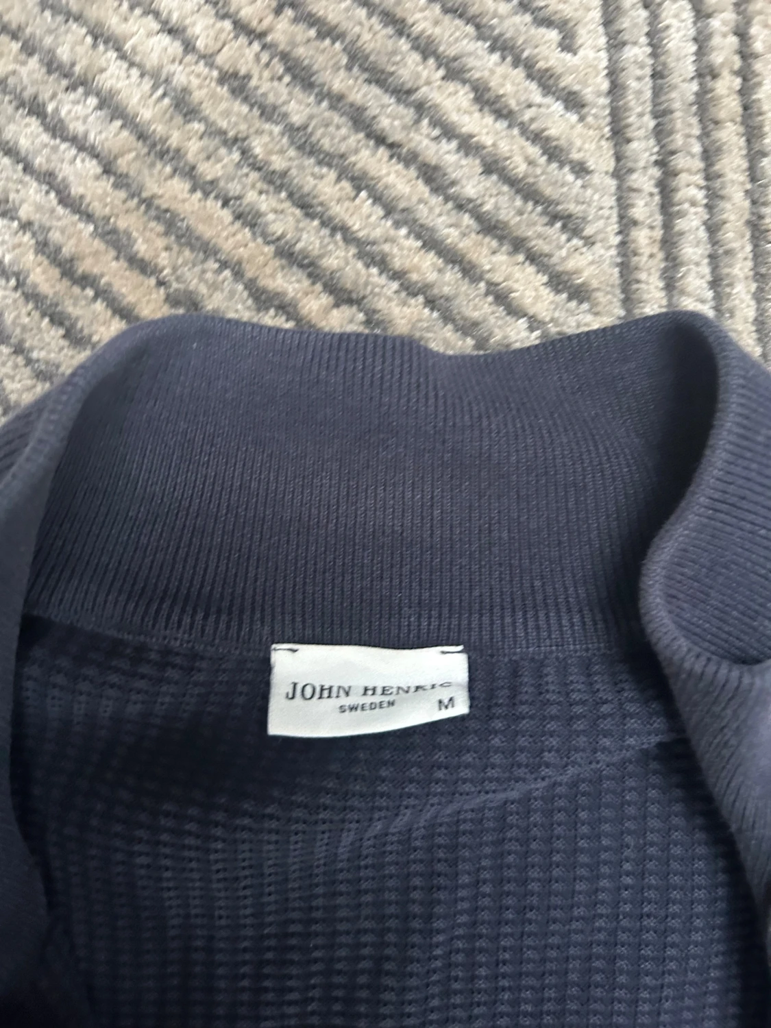 Marinblå helzip från John Henric - 1