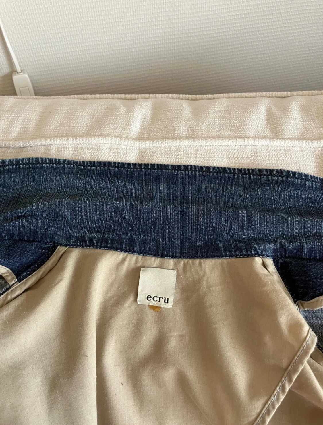 Blå jeanskavaj från Ecru - 5