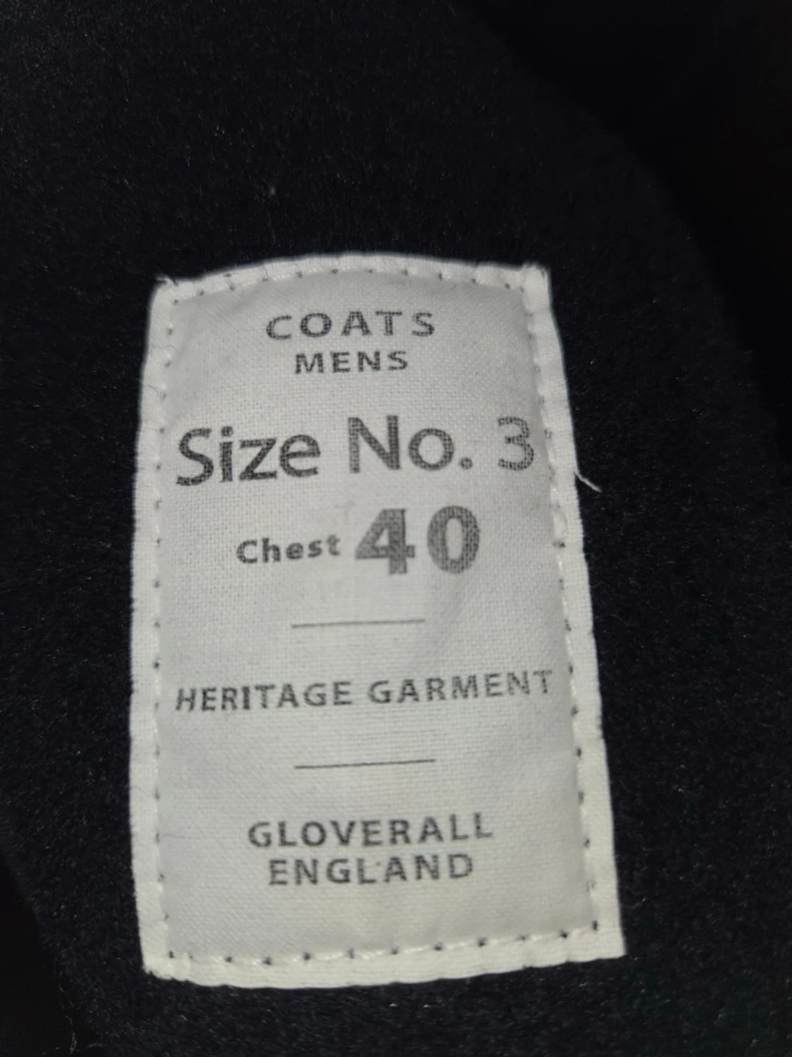 Svart duffel från Gloverall, stl 40 - 3