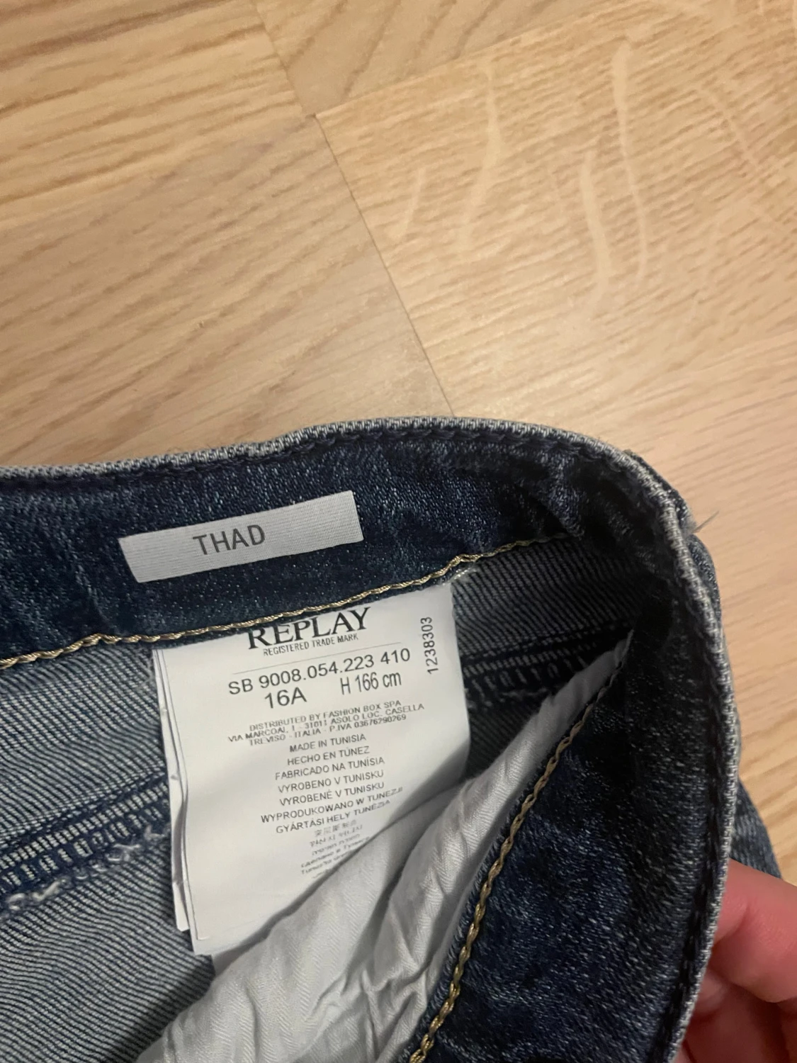 Blå Replay Thad jeans - 16A - 4