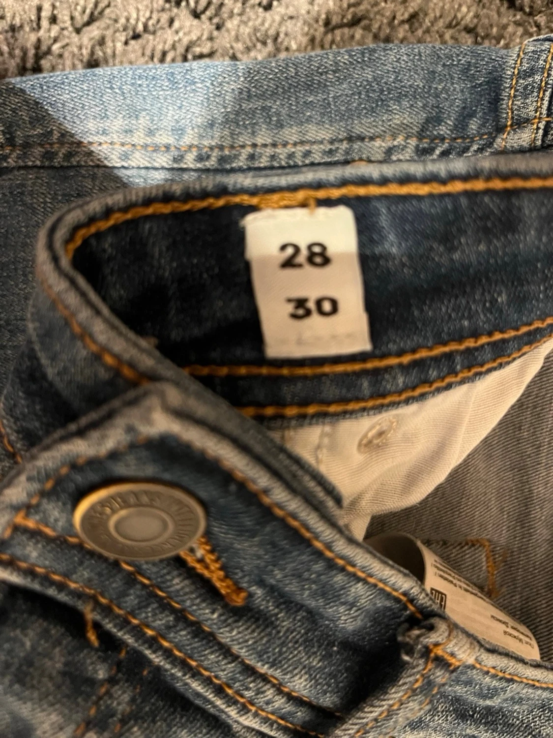 Slim Glenn ljusblå jeans storlek 28/30 - 2