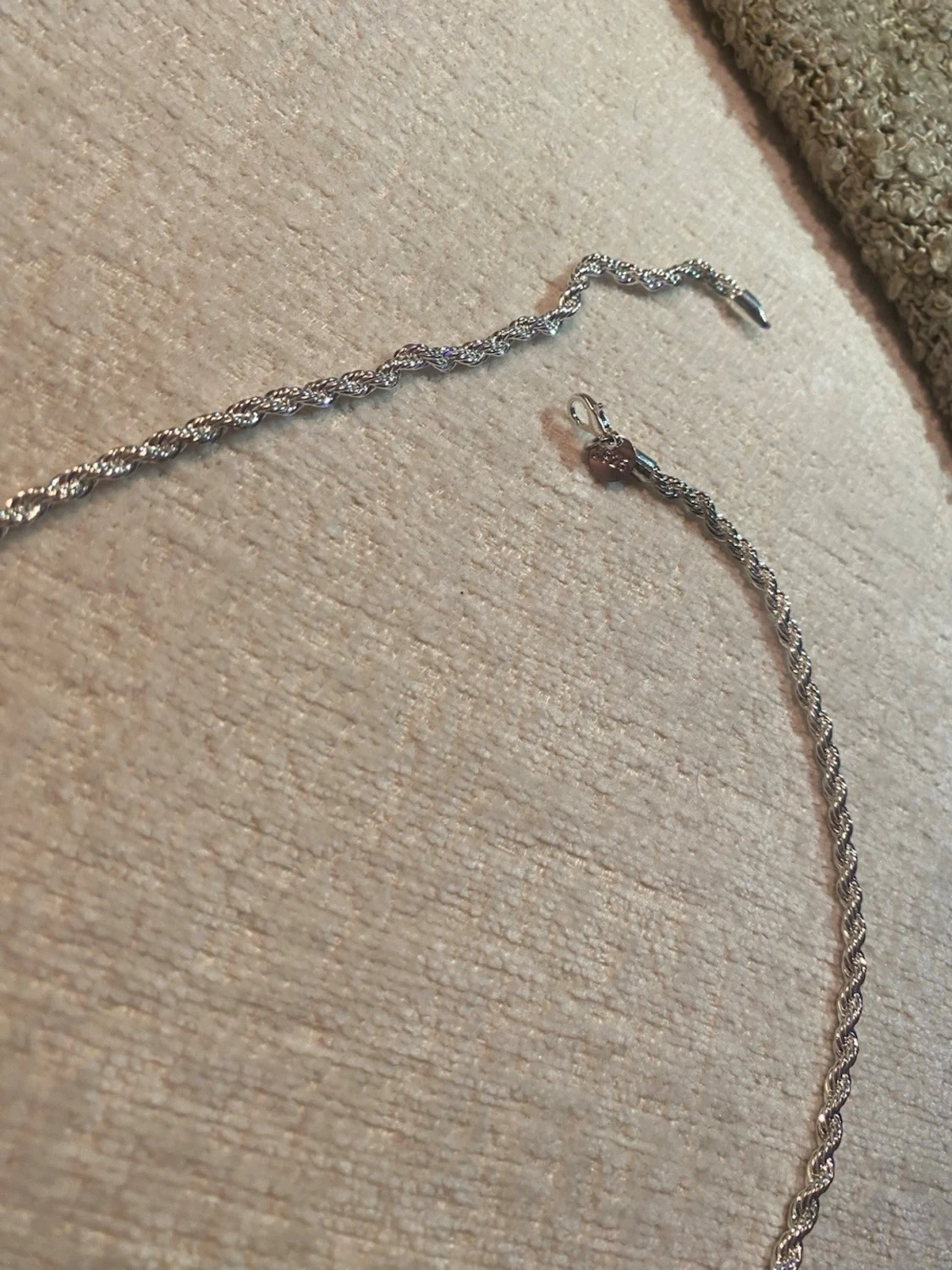 Silverfärgad tvinnad kedjeväst - 6