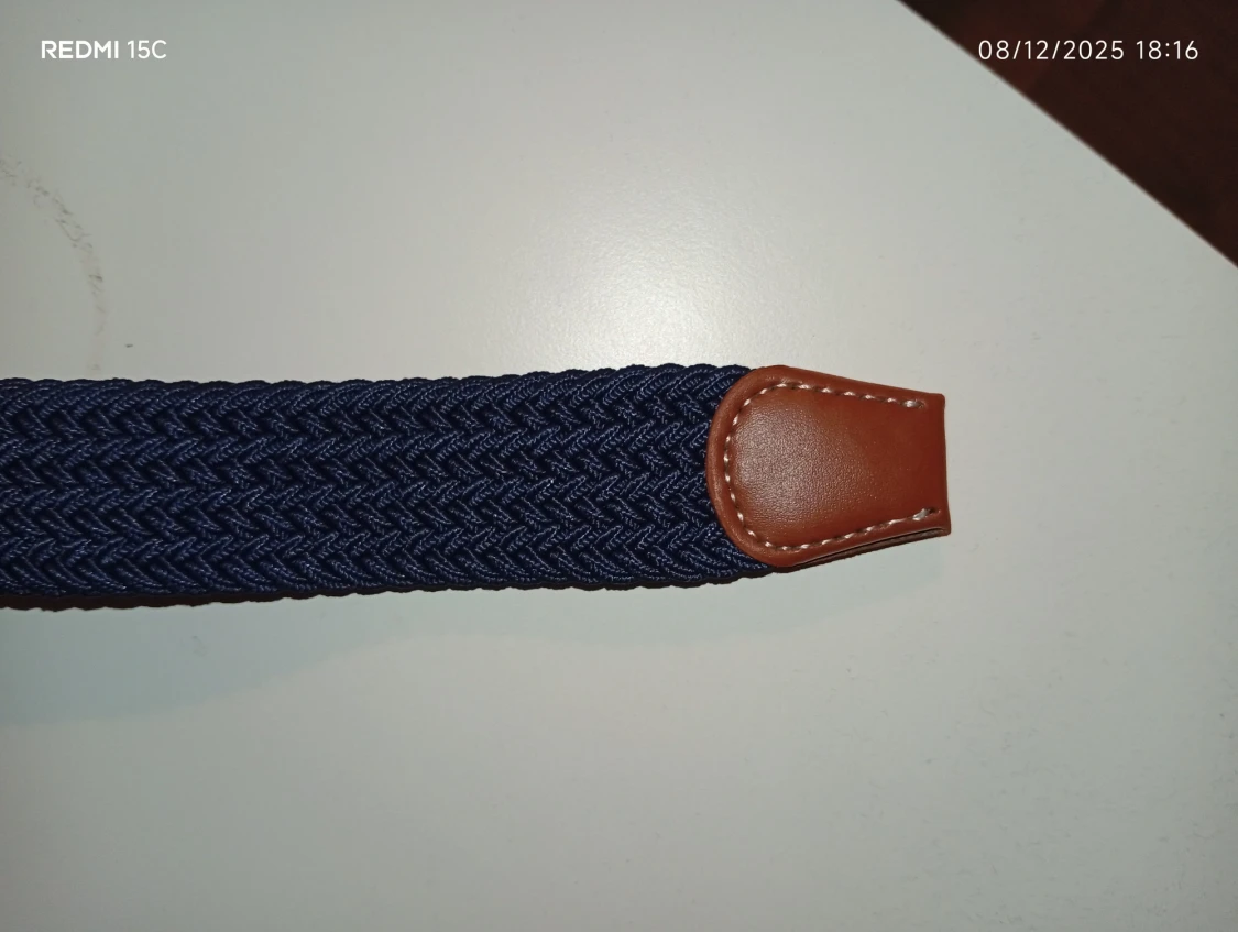 Blått flätat bälte  - 3